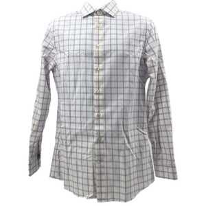 Charles Tyrwhitt White Purple Plaid Button-Up Shirt | Size OS